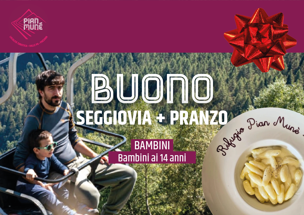Buono Seggiovia + Pranzo del SABATO