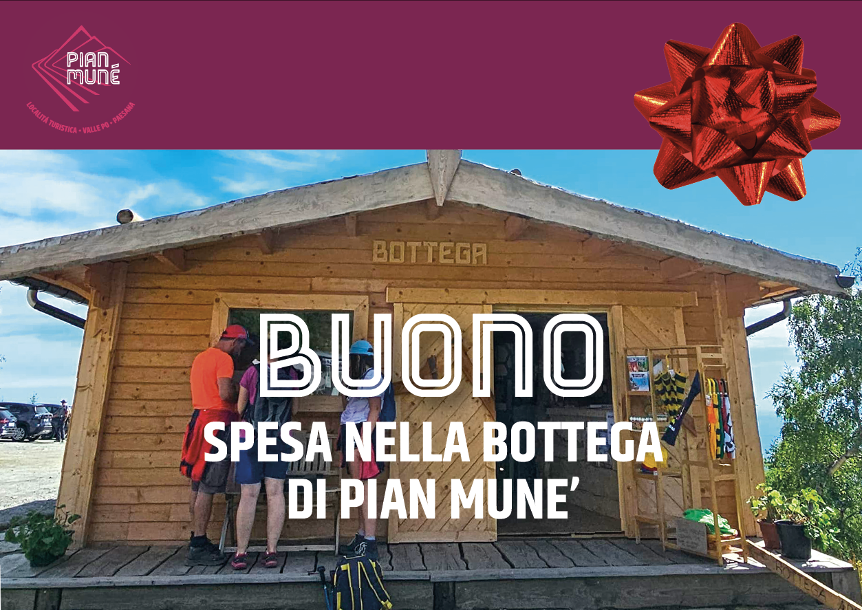 Buono spesa nella Bottega di Pian Muné (Decidi tu l’importo, a partire da 10 €)
