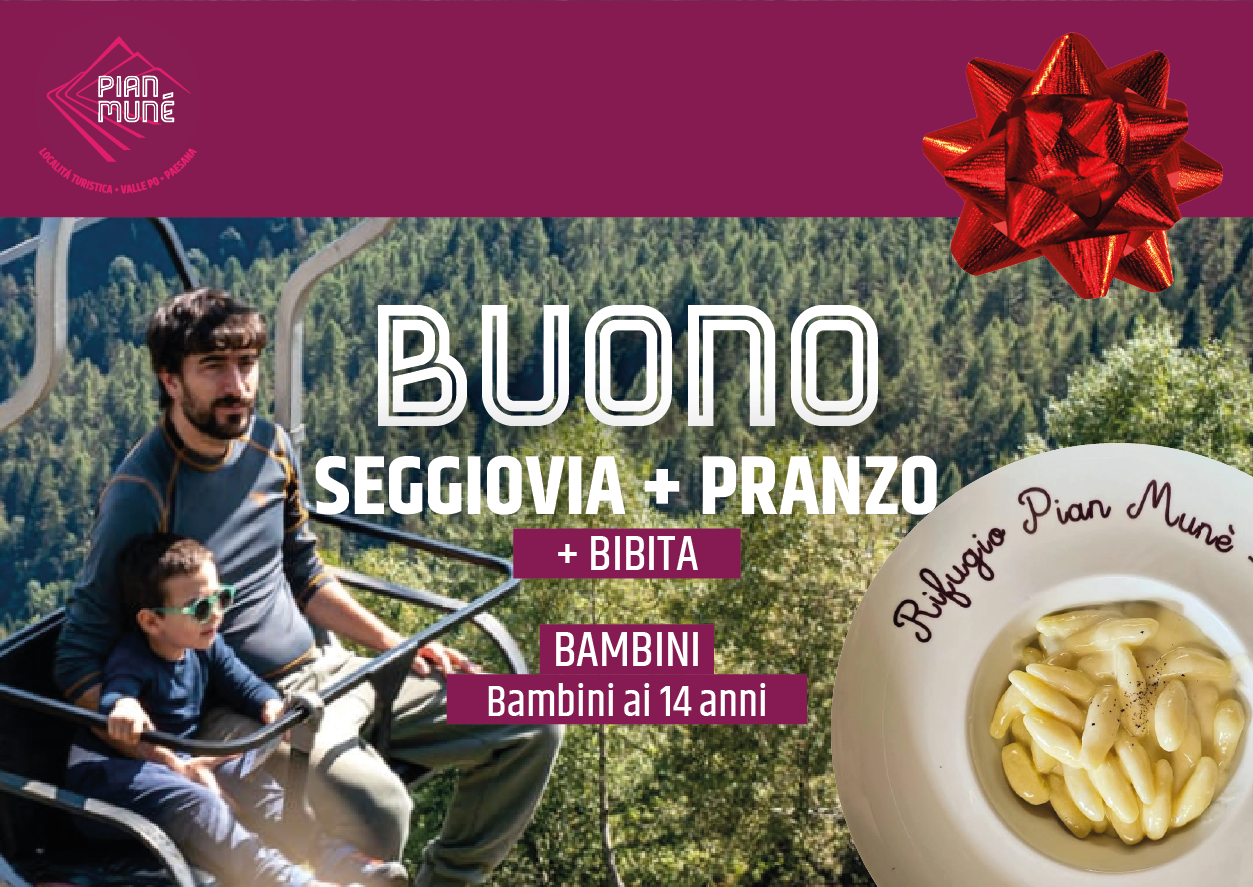 Buono Seggiovia + Pranzo del SABATO